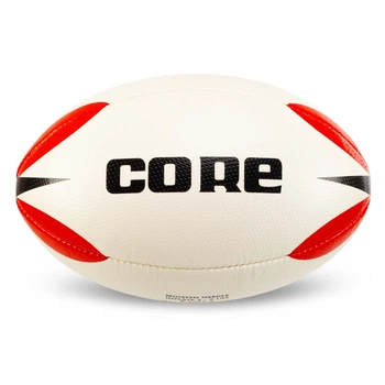 Мяч для регби размер №5 Core 5379-5 для взрослых игроков White-Red