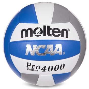 Мяч волейбольный Molten V58X-N размер №5 для зала (Indoor) White-Blue-Grey