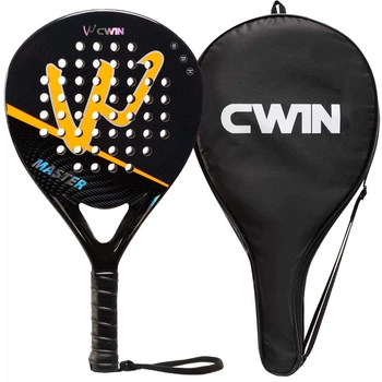 Ракетка для падіння тенісу з чохлом Padel Camewin Master 6062 Black-Orange