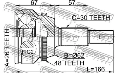 ШРУС LEXUS RX (_U3_) / LEXUS ES (_V4_) / TOYOTA CAMRY (_V4_) / TOYOTA VENZA (_V1_) 2003-2018 г.