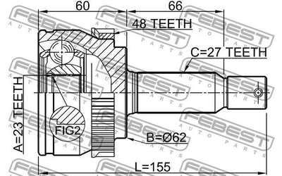 ШРУС HYUNDAI TUCSON (JM) / KIA OPTIMA (FSGDS6B) 2004-2015 г.