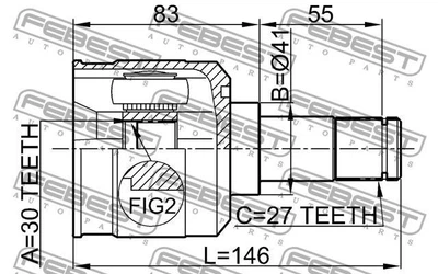 ШРУС DODGE STRATUS / CHRYSLER STRATUS (JX) / CHRYSLER SEBRING (JR) 1994-2007 г.