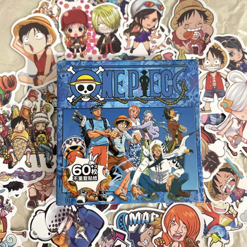 Набор наклеек Ванпис One Piece стикеры наклейки 60 шт Ван Пис
