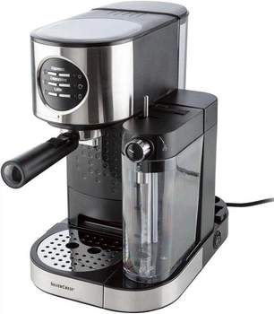 Кофемашина Silver Crest SEMM 1470 A2 с автоматическим капучино, 1.2 л, 15 бар, подогрев чашек