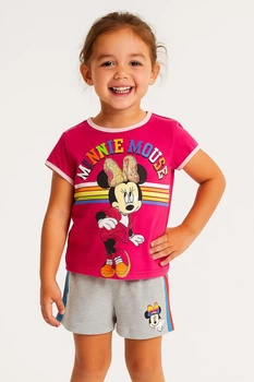 Комплект (футболка, шорты) Disney Minnie Mouse (Минни Маус) 098 см Разноцвет UE10311