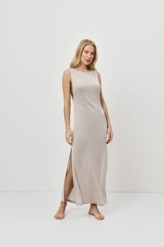 Пляжна жіноча сукня туніка Aruelle Glow dress L срібла з люрексом