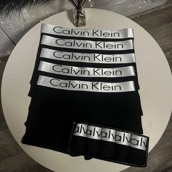 Чоловічі труси боксери Calvin Klein SilverBlack набір 5 шт. M