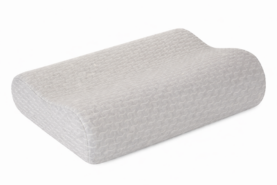 Ортопедическая подушка Memory Foam в практичном сером чехле