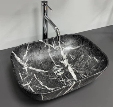 Умывальник (раковина) VBI RAVENNA BLACK OPAL MATT накладной