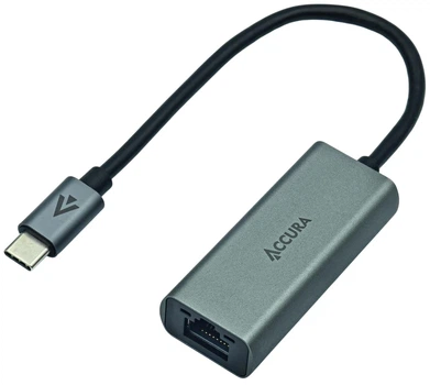 Мережвий адаптер Accura USB-C - RJ-45 Silver (ACC2334)