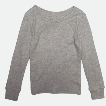 Кофта реглан Primark лонгслів бавовняний дитячий однотонний 98-104 см (3-4 роки) сірий