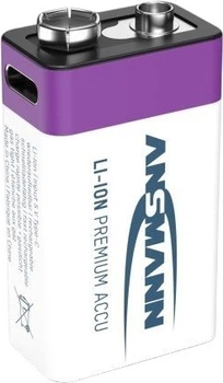 Akumulator Ansmann Li-Ion E-Block 400 mAh 9V USB-C (1315-0005)