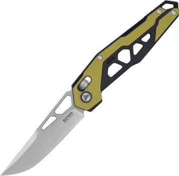 Нож складной туристический SRM Mecha D2 / G10 Жёлтый (9225)