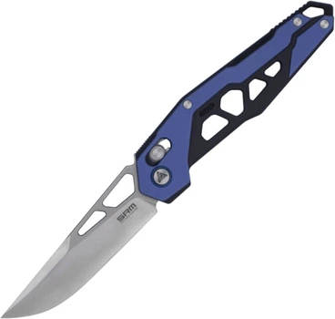Нож складной туристический SRM Mecha D2 / G10 Голубой (9225-GI)