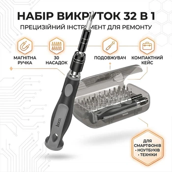 Багатофункціональний набір магнітних викруток із насадками HOCO UT10