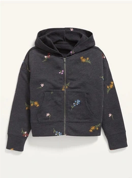 Толстовка с капюшоном для девочки OldNavy 116-122 см (6-7 років) Темно-серая