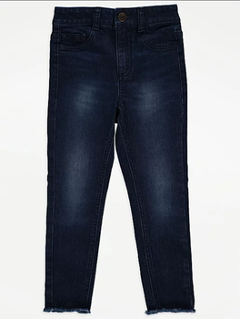 Джинсы George Dark Wash Skinny Jeans для девочки 6-7 лет (116-122 см) Темно-синие