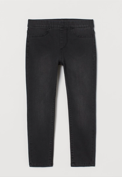 Джеггинсы H&M Denim Jeggins 134 см (8-9 лет) для девочки Черные