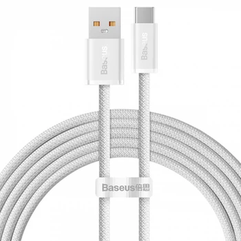 Кабель Baseus Dynamic Series Fast Charging Data Cable USB to Type-C 100W 2m White (Уцінка)