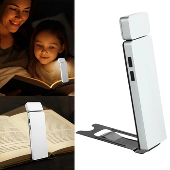 LED лампа для чтения аккумуляторная лампа-закладка для книги 3 режима света (White)