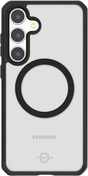 Чохол ItSkins Hybrid R Solid with MagSafe для Samsung Galaxy S24 Plus (S926) (SGKP-HRSMA-PBTR) Transparent/Black