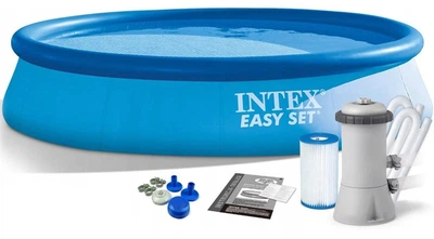 Бассейн надувной круглый Intex 28132 NP 366x76 см 5621 л от 6 лет + фильтр-насос (LN7-28132)
