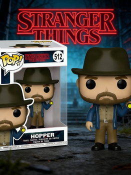 Фигурка Гоппер Очень странные дела Stranger Things Hopper Pop Поп детская игрушка 10 см №512