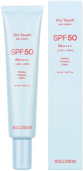 Матирующий солнцезащитный крем для лица Hollyskin Dry Touch. SPF 50 40 мл (4823109705920)