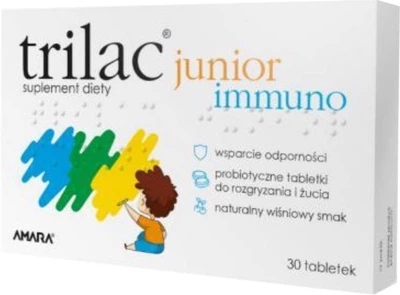 Пробіотик Trilac Junior Immuno 30 таблеток (5901315023577)