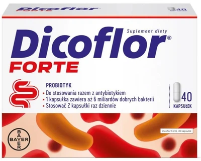 Пробіотик Bayer Dicoflor Forte 40 капсул (5908229304259)