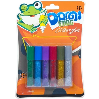 Клей з блискітками 6мл "Dorgi frog" 6 кольорів GG-001-1