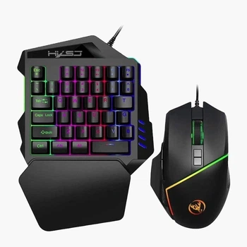 Ігровий набір 198I G506 клавіатура та мишка RGB 7 кольорів, USB, для ПК