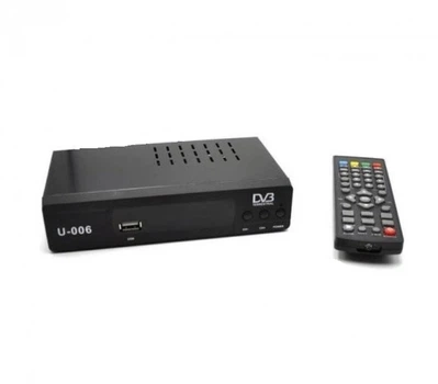 Цифрова приставка DVB-T2 UNIQUE UN-006 з Wi-Fi, YouTube та Megogo, Smart TV тюнер Full HD 1080p, ефірний ресивер з USB, PVR та TimeShift для цифрового телебачення