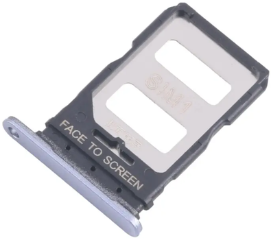 Держатель Sim-карты Xiaomi 14T Pro синий Titan Blue на две Sim карты High Copy