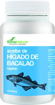Suplement diety Soria Natural Higabac 500 mg 125 pereł (8422947060749)