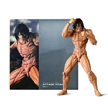 Аниме фигурка Атака титанов Attack on Titan Eren Jaeger, титан Эрен Йегер, подвижный, 16 см (AT 0030)