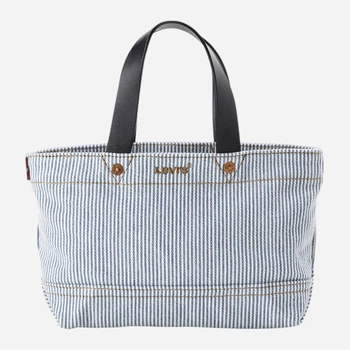 Сумка кросс-боди через плечо женская тканевая маленькая Levi`s 927662322 Белый/Голубой (1159858890)