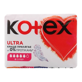 Гигиенические прокладки Kotex Ultra Dry Super 8 (5029053542645)