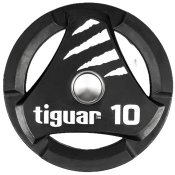 Talerz Olimpijski Tiguar PU 10 kg Czarny TI-WTPU01000 (5902860490906)