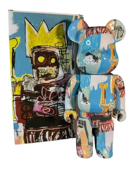 Статуетка Bearbrick JEAN-MICHEL Blue 400% 28 см Синий