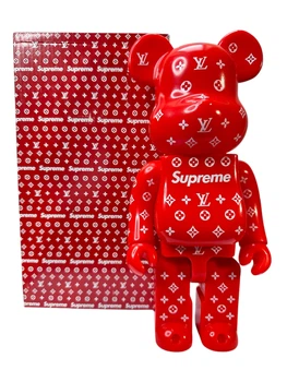 Статуетка Bearbrick Supreme Red 400% 28 см Суприм Красный