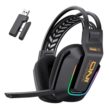 Наушники Onikuma Tri Mode gaming headphones GT828, BT5.4, 2.4G, Type-C, 900mAh, 15/55h, RGB, black