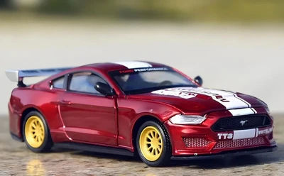 Модель-конструктор автомобіля Ford Mustang GT. Металева машинка, інерційна машинка Форд Мустанг