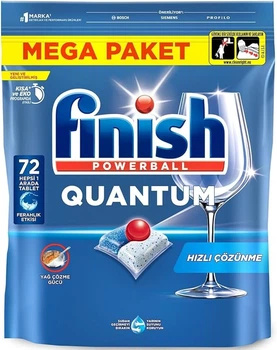 Таблетки для миття посуду в посудомийних машинах FINISH Quantum All in 1 72 шт (8682539003800)
