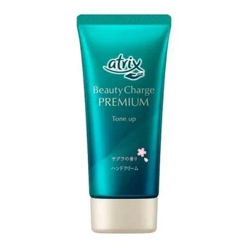 Тонуючий крем для рук Као Atrix Beauty Charge Premium Tone Up Hand Cream SPF20/PA+, аромат сакури, 60 г