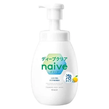 Пенистое мыло для тела с экстрактом грейпфрута Kracie Naive Foaming Body Soap, 600 мл