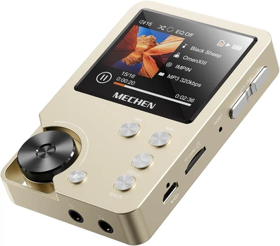 MP3-плеер MECHEN M30-EU золотой Hi-Res DSD128 FLAC DAC CUE Lossless HiFi портативный память 64 ГБ поддержка microSD до 256 ГБ экран 2 дюйма