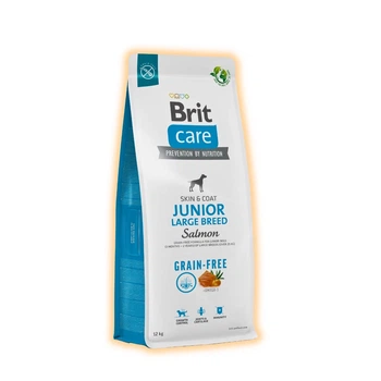 Сухой беззерновой корм Brit Care с лососем для молодых собак крупных пород, 12 кг
