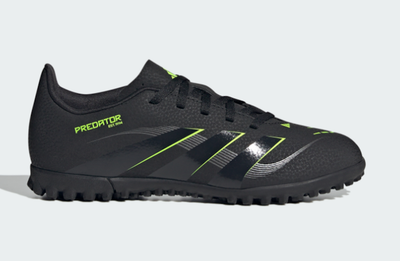 Сороконожки ADIDAS PREDATOR CLUB TF Jr для детей черный/салатовый size 35.5/21.6см