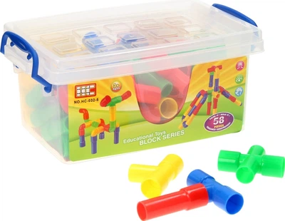 Klocki konstrukcyjne HC rurki budowlane 58 elementów 8180557 (8718012054295)